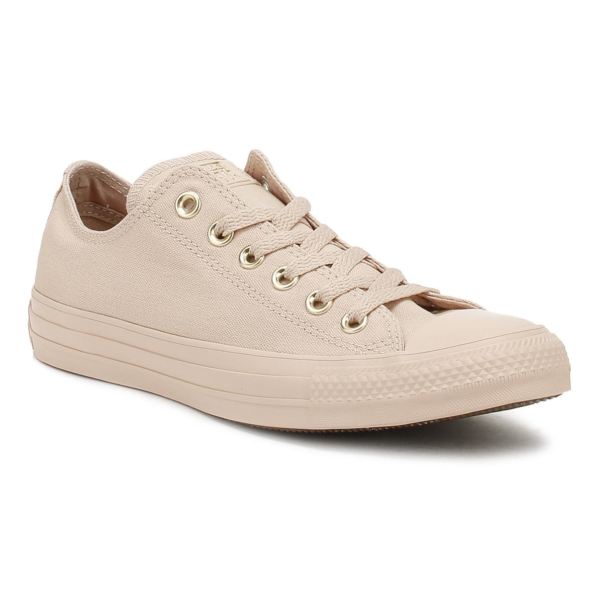 Converse Canvas Chuck Taylor All Star Womens Particle Beige Ox Trainers in  Natural - Lyst