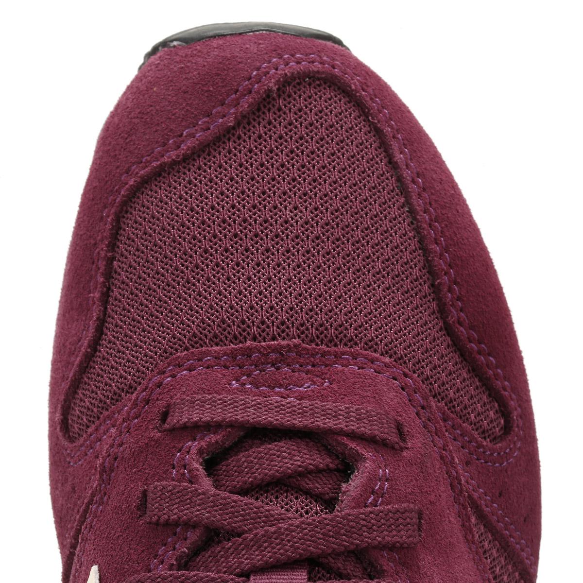 new balance burgundy suede 373 trainers
