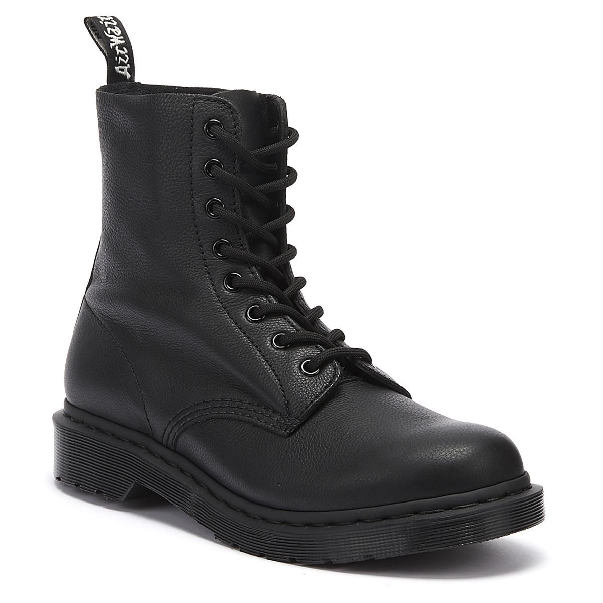 Dr. Martens Leather Dr. Martens 1460 Pascal Virginia Womens Mono Black Boots - Lyst