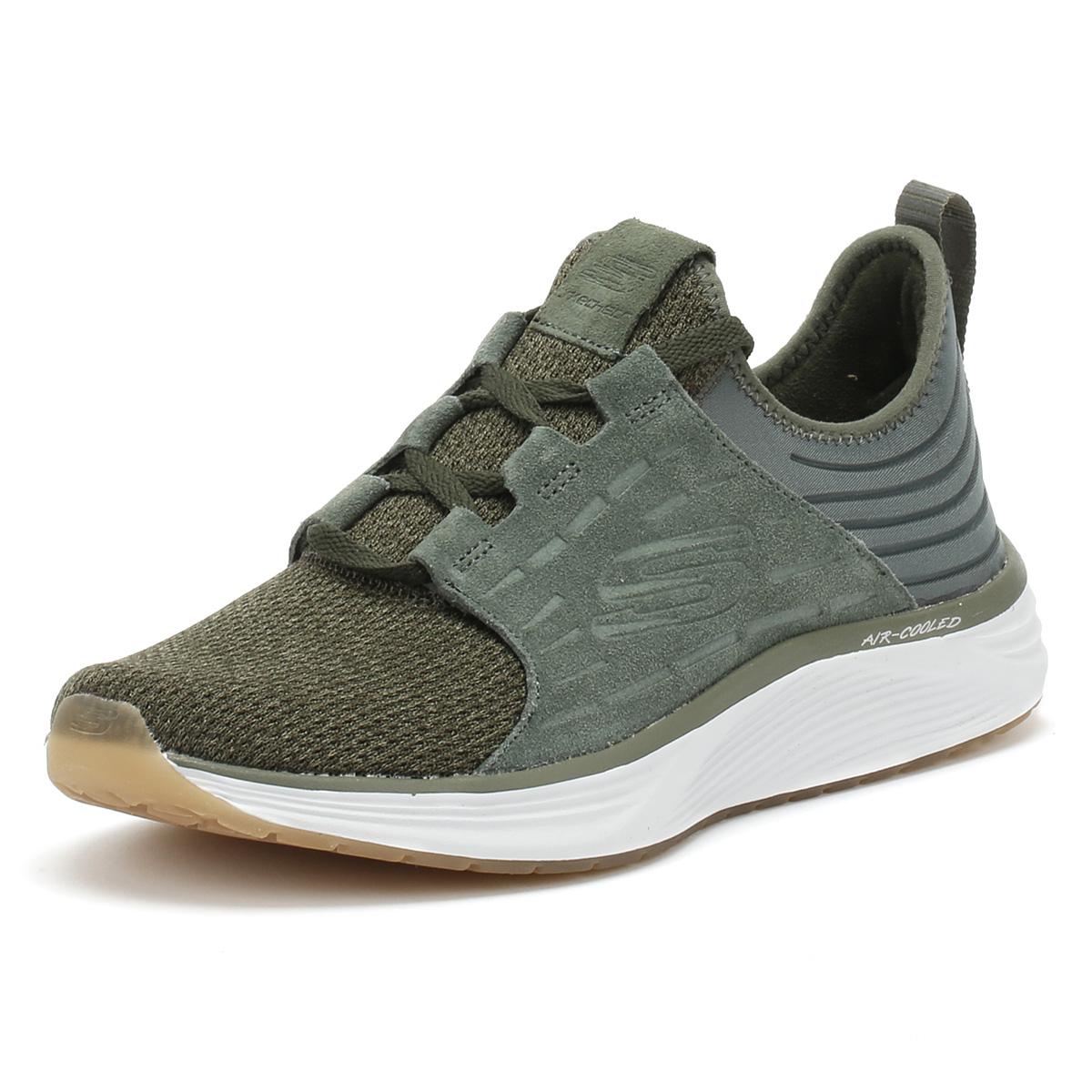 Skechers Suede Mens Olive Green Skyline Silsher Trainers for Men - Lyst