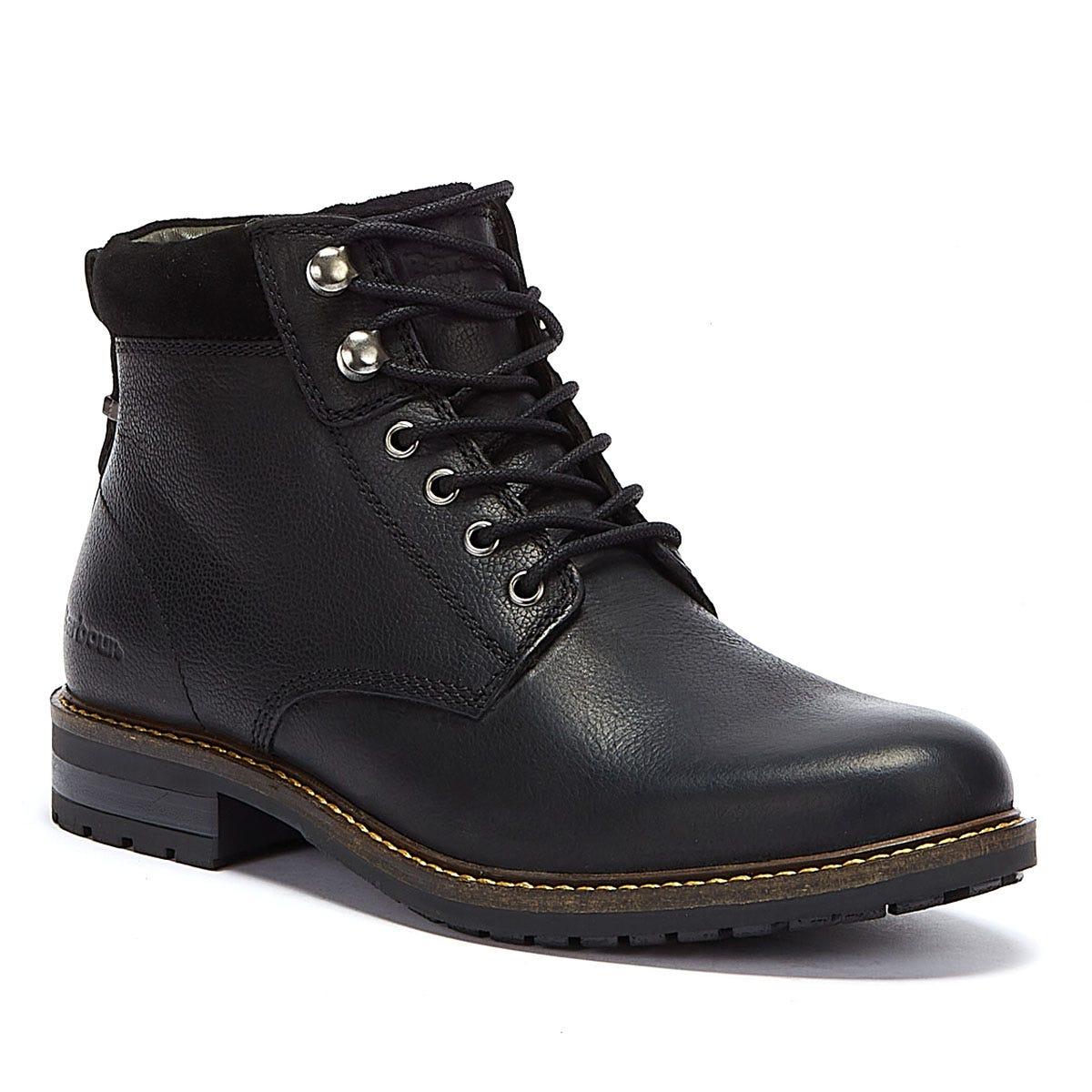 mens black barbour boots
