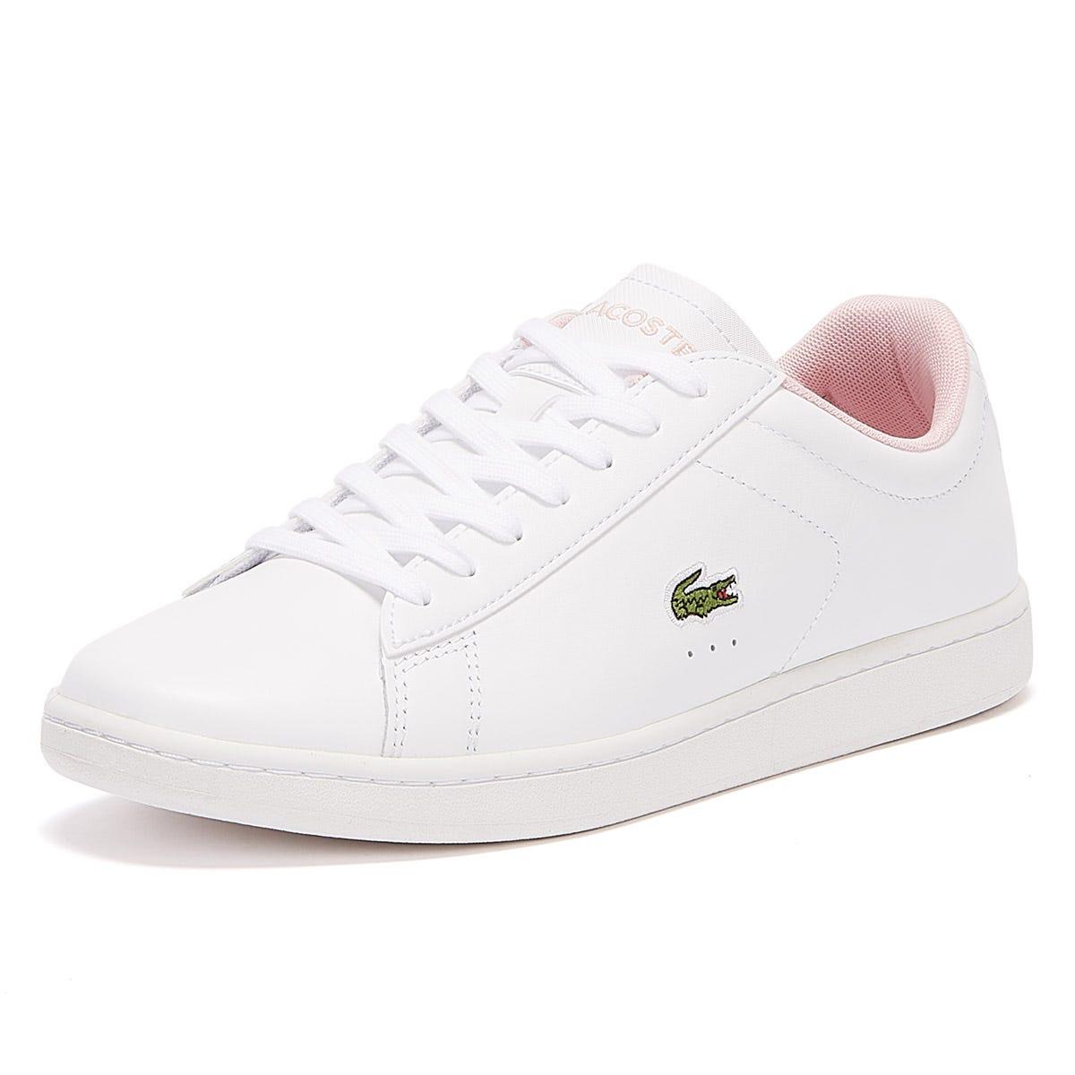 lacoste carnaby evo white pink