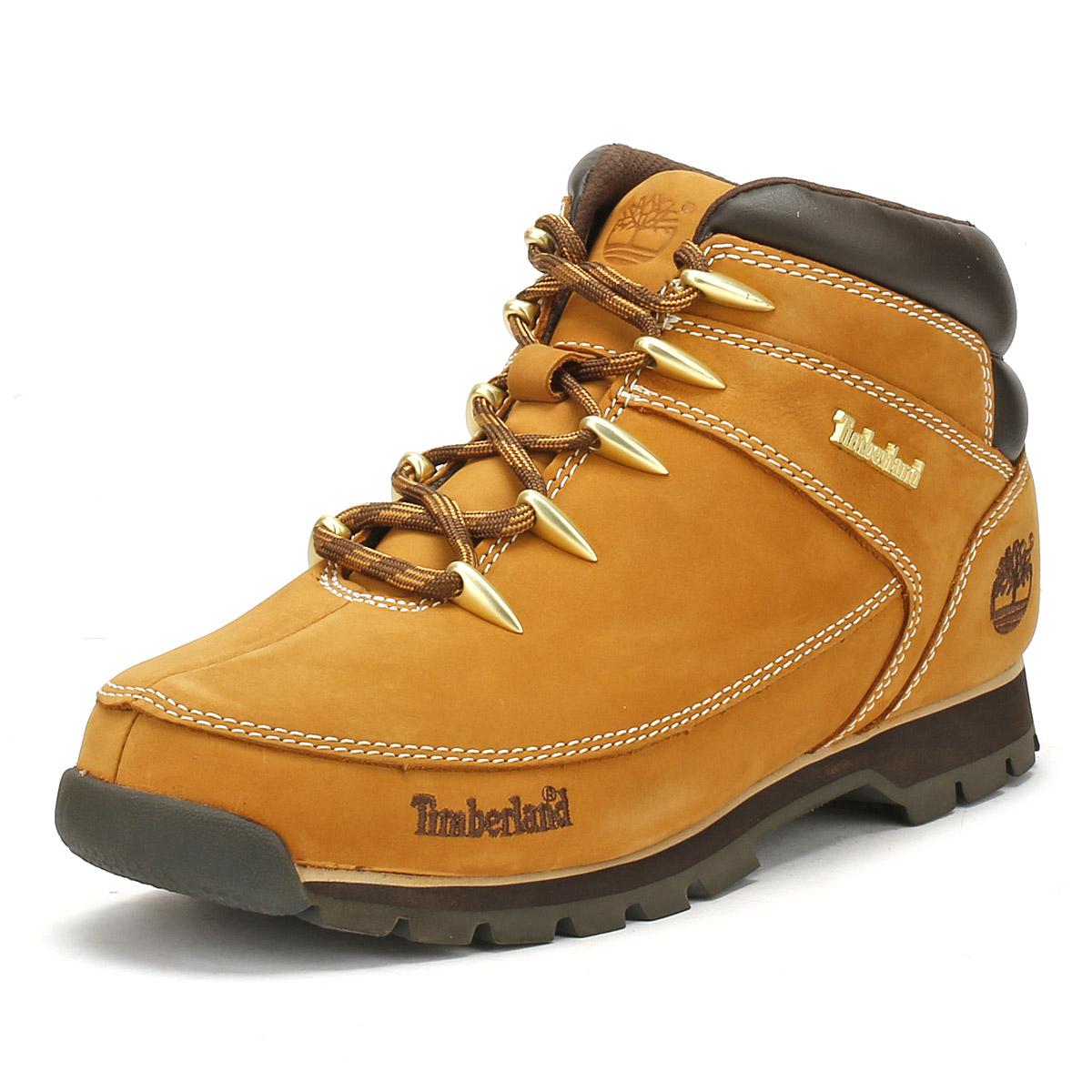 Timberland Leather Mens Wheat Euro Sprint Hiker Boots in Yellow for Men ...