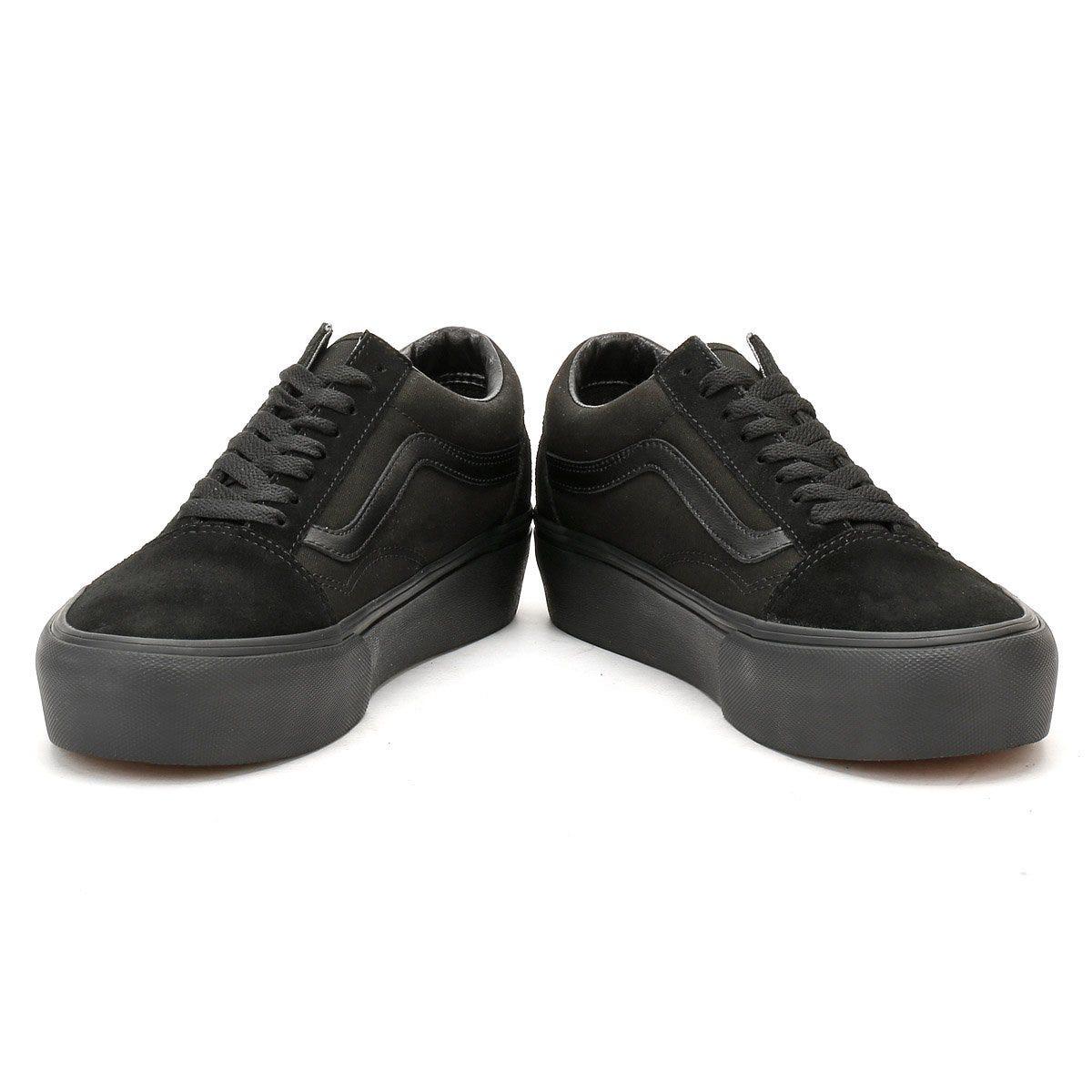 all black old skool vans junior