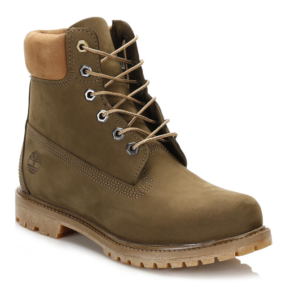 olive green timberlands womens