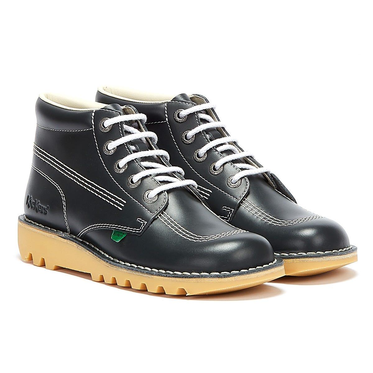 Kickers Kick Hi Core natural Leather Boots in Blue for Men Lyst