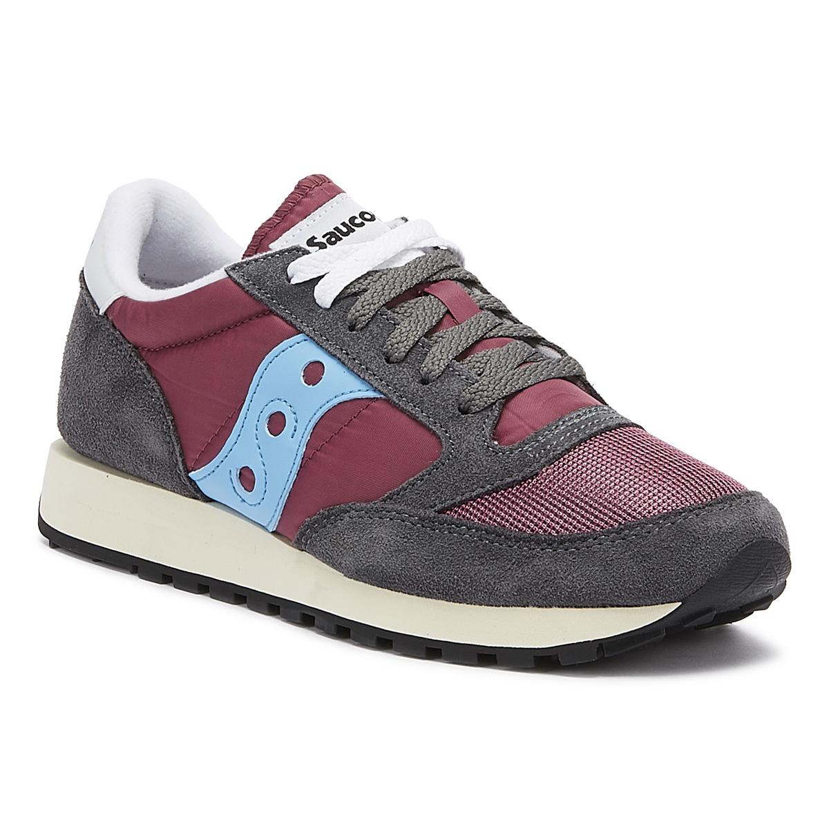 saucony jazz grey purple