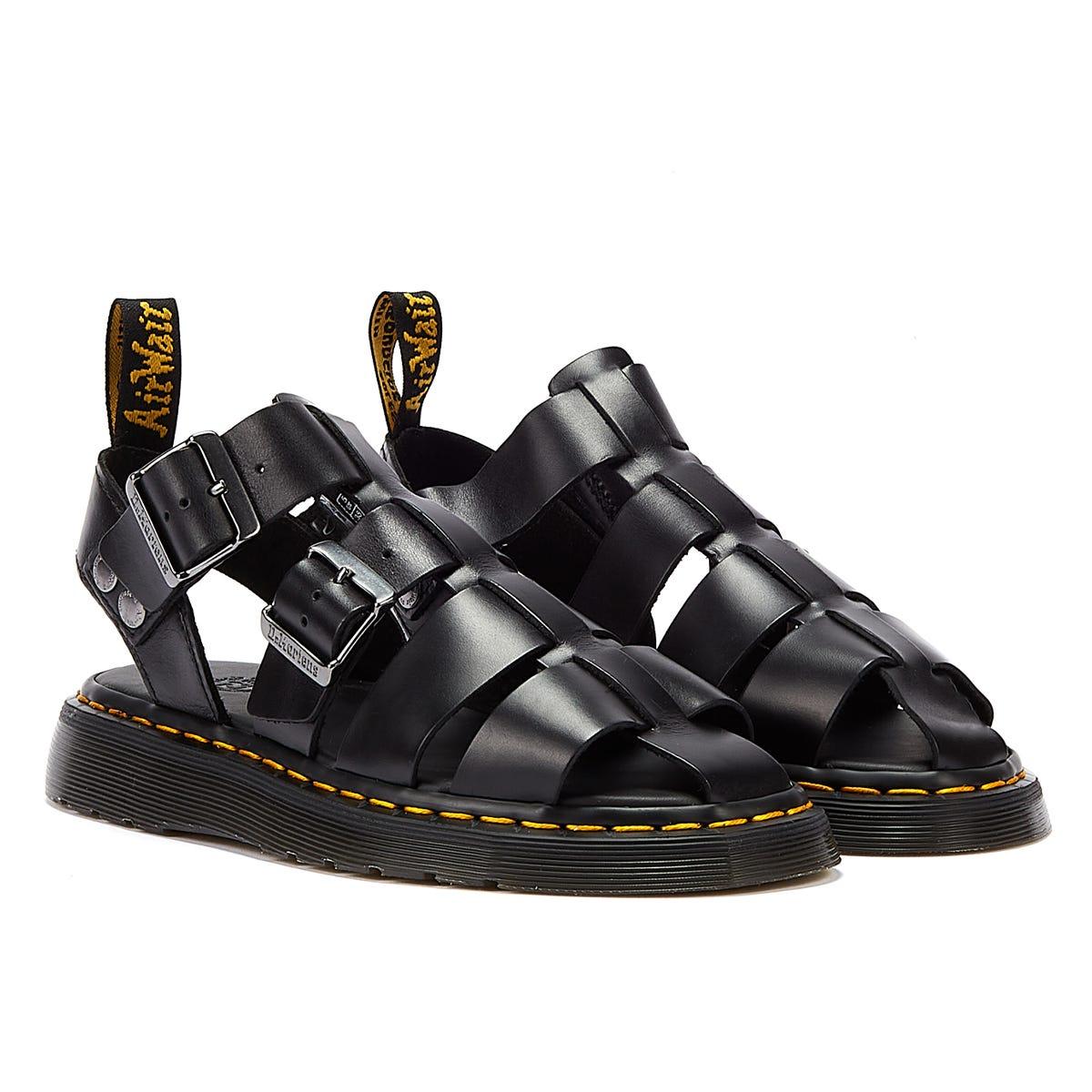 Dr. Martens Garin Shore Brando Sandals in Black | Lyst UK