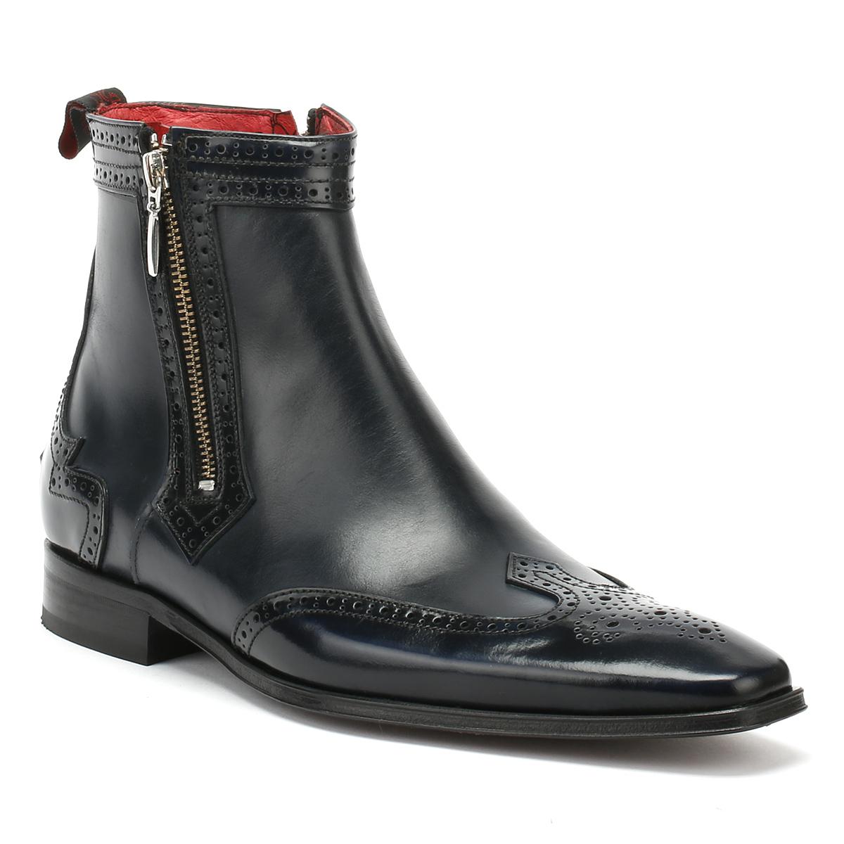 Jeffery West Zip Mid Boots in Blue for Men Lyst