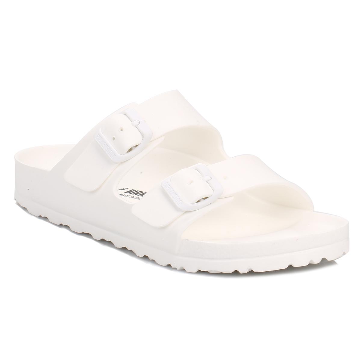 Birkenstock Womens White Arizona Eva Sandals - Lyst