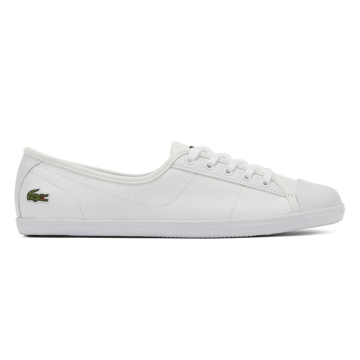 Lacoste Leather Ziane Bl 1 Cfa Womens White Trainers - Lyst
