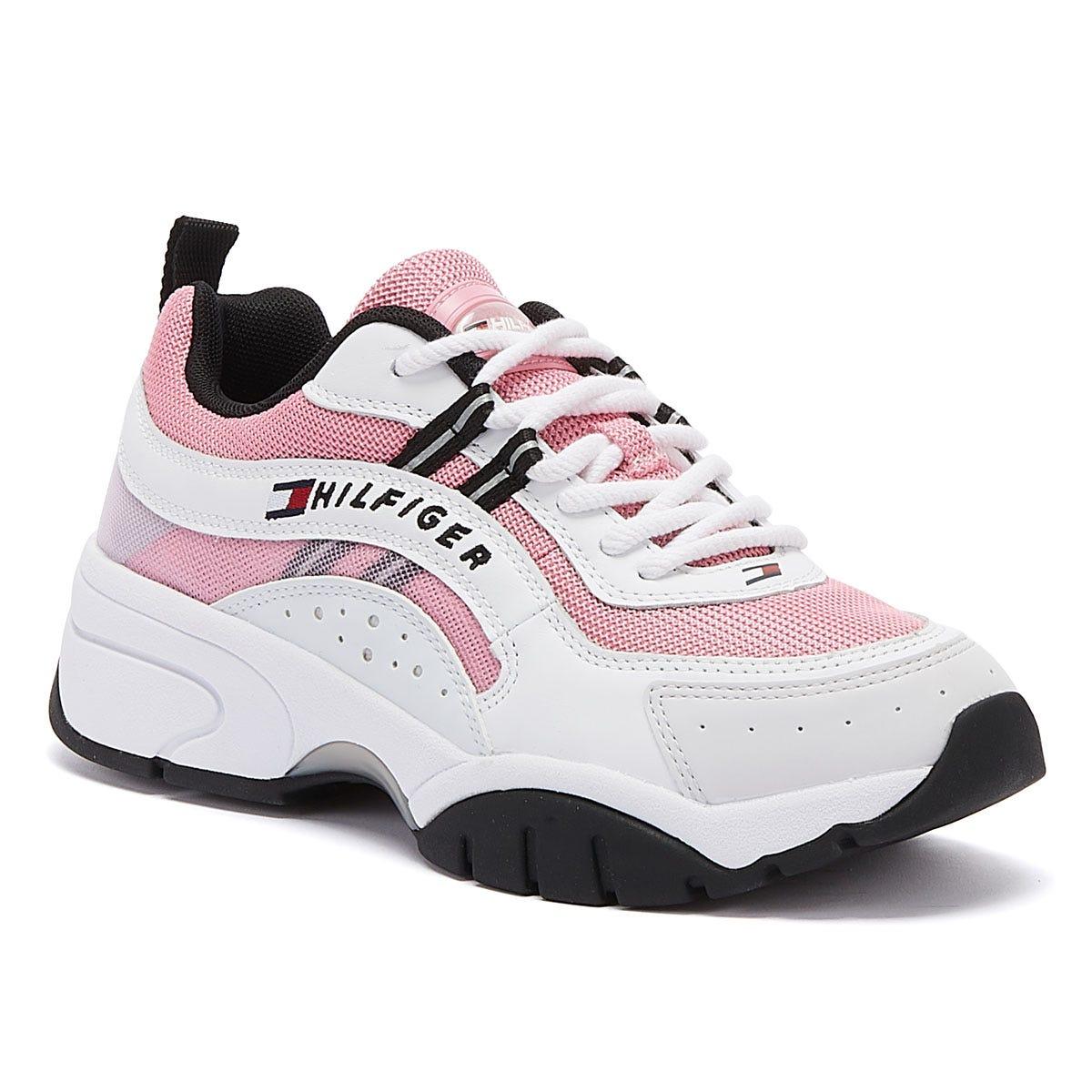 tommy hilfiger white heritage runner trainers