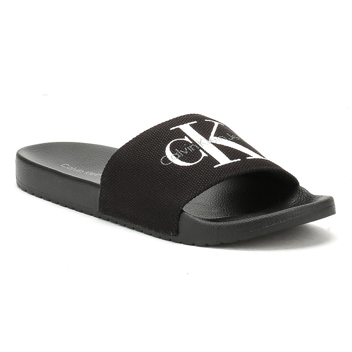 calvin klein slides mens black