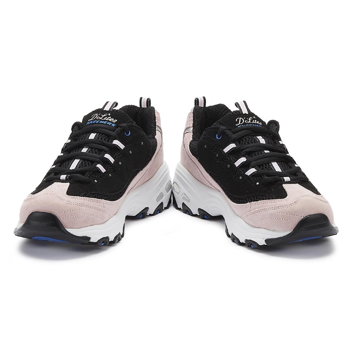 womens black and pink trainers