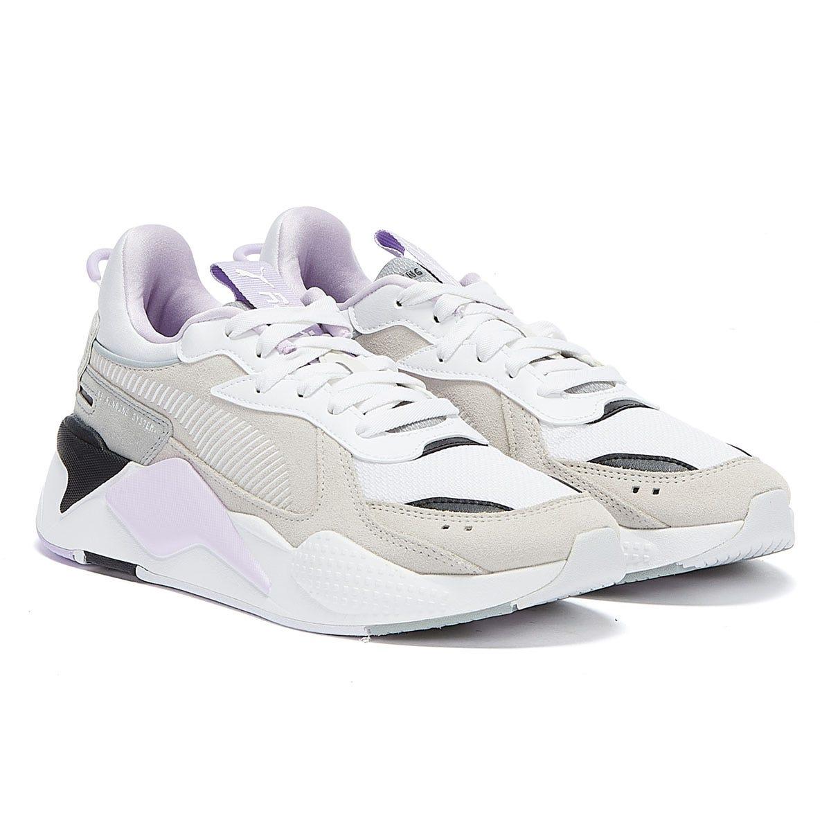 PUMA Rs-x Reinvent / Grey / Purple Trainers in White | Lyst UK