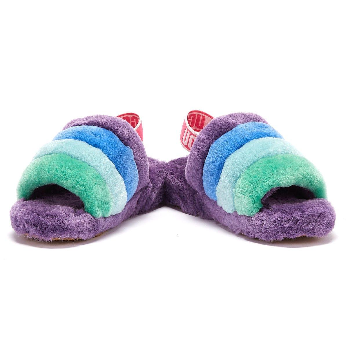 ugg slippers fluff yeah purple