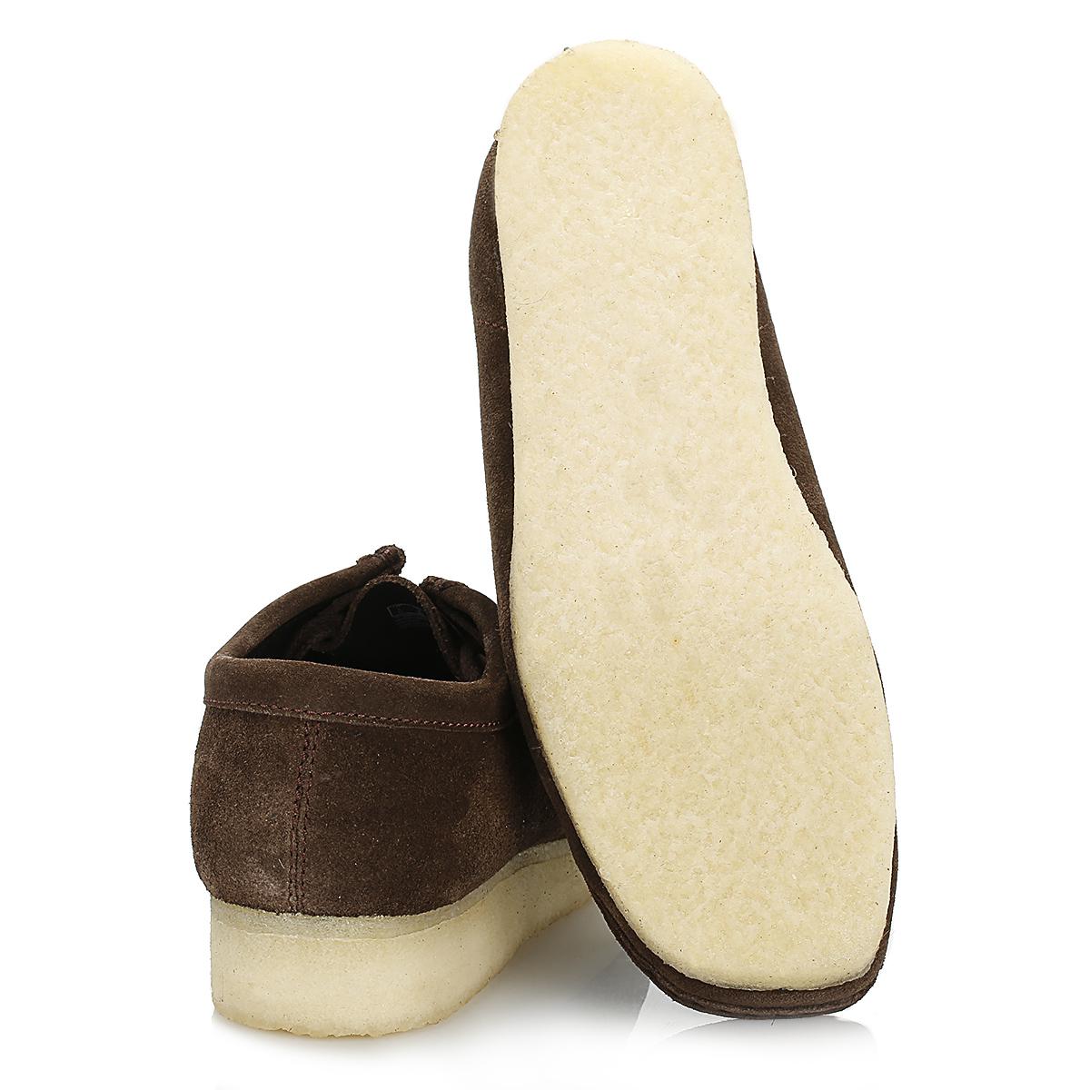 clarks dark brown wallabees