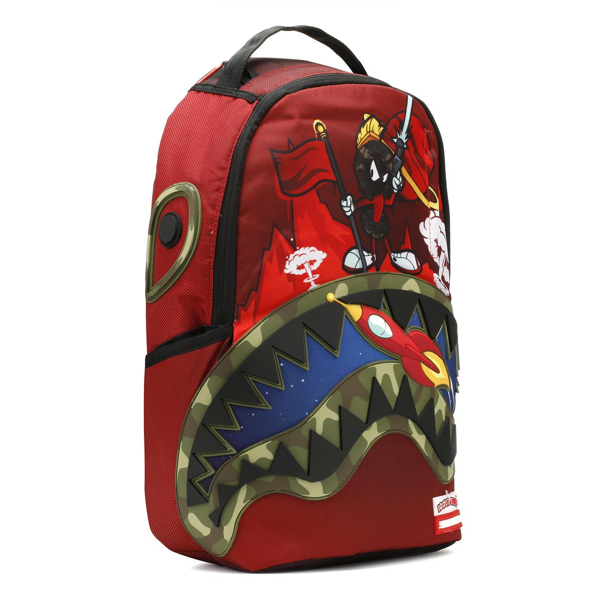 Sprayground Synthetic Camo Marvin The Martian Shark Backpack Lyst