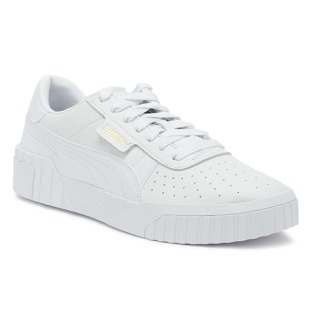 PUMA Rubber Cali Platform Leather Sneakers in White - Lyst