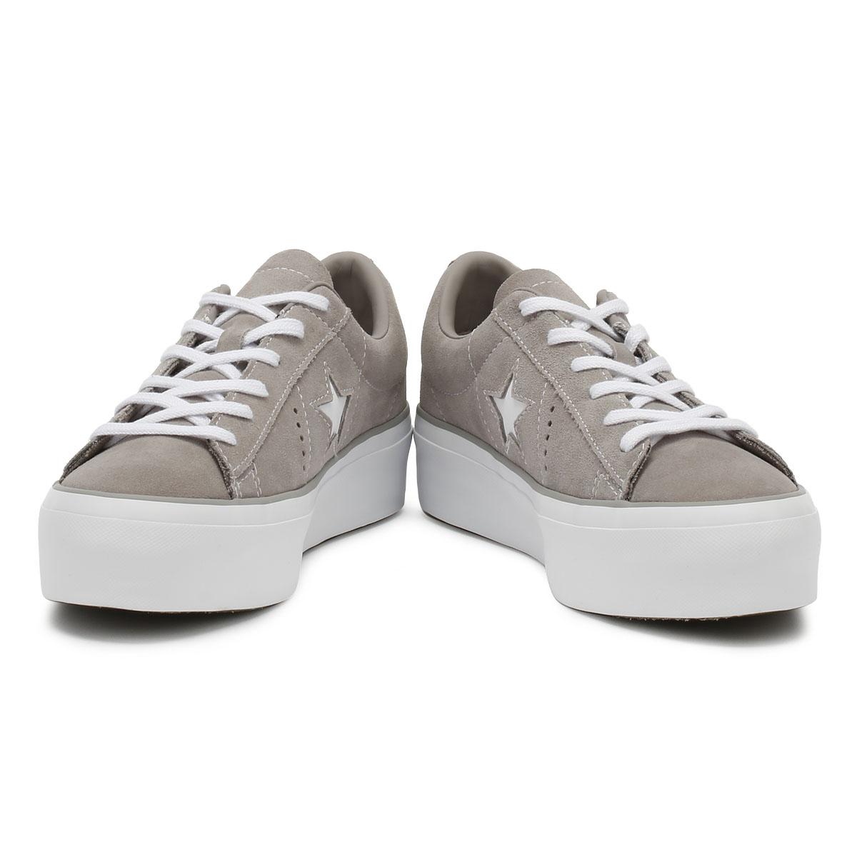 Converse Suede Sneakers One Star Platform Ox Grey 39 in Grey - Lyst
