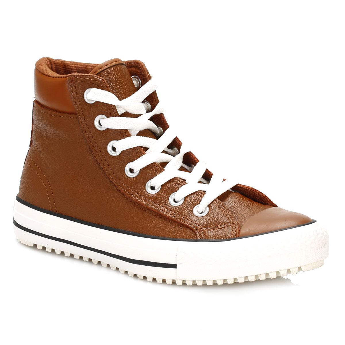 Converse Womens Pinecone Brown Boot Hi Leather Trainers - Lyst