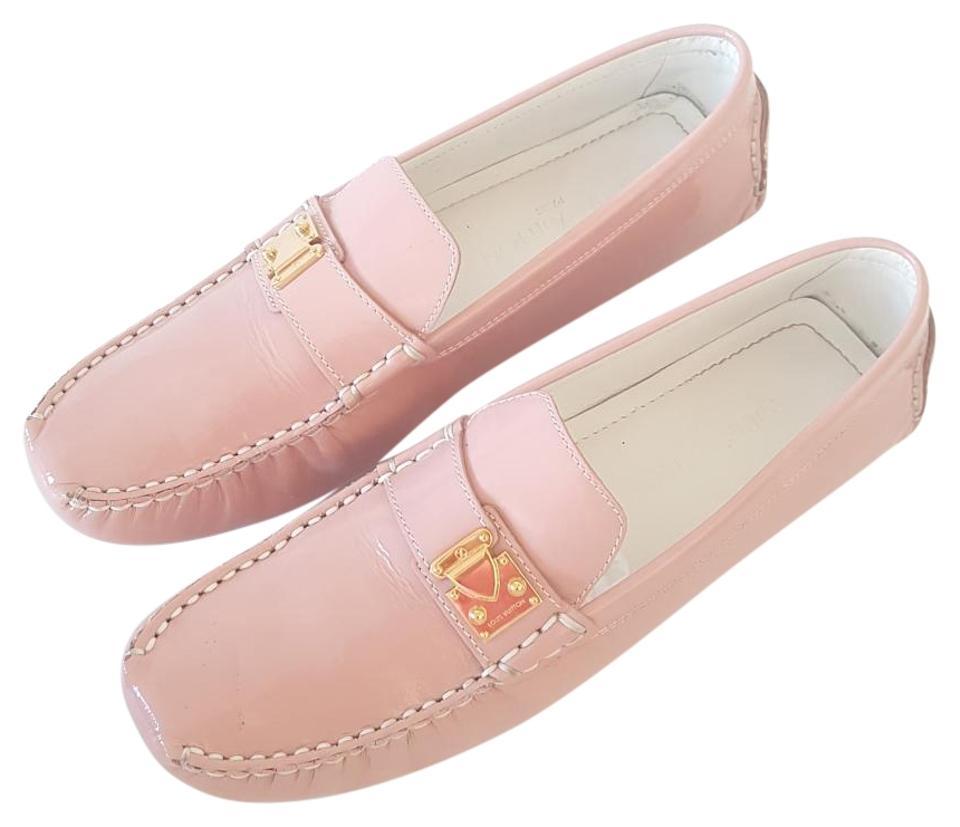 baby pink loafers