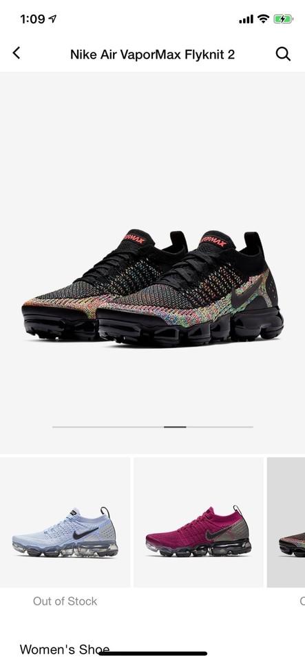 nike black flyknit vapormax