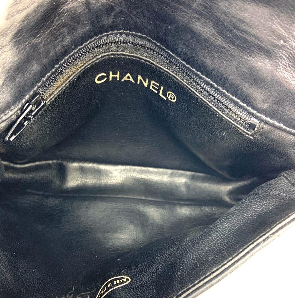 Chanel Belt Bag Quilted With Belt Lambskin Leather Baguette in Black - Lyst