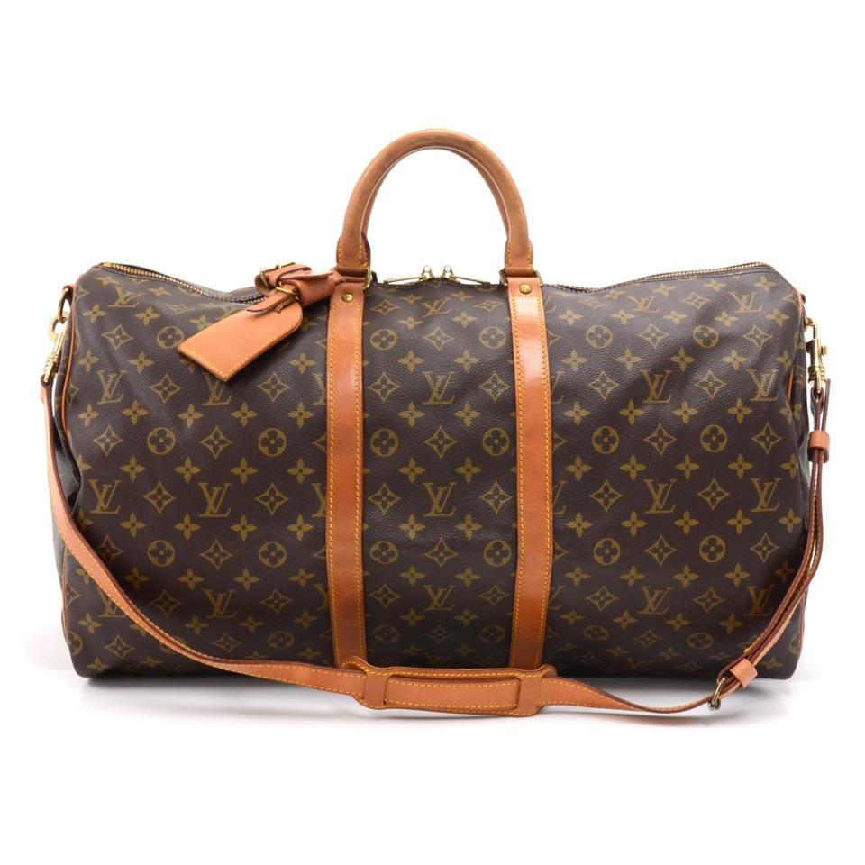 Louis Vuitton Monogram Canvas Keepall 50 Bag in Brown - Save 25% - Lyst