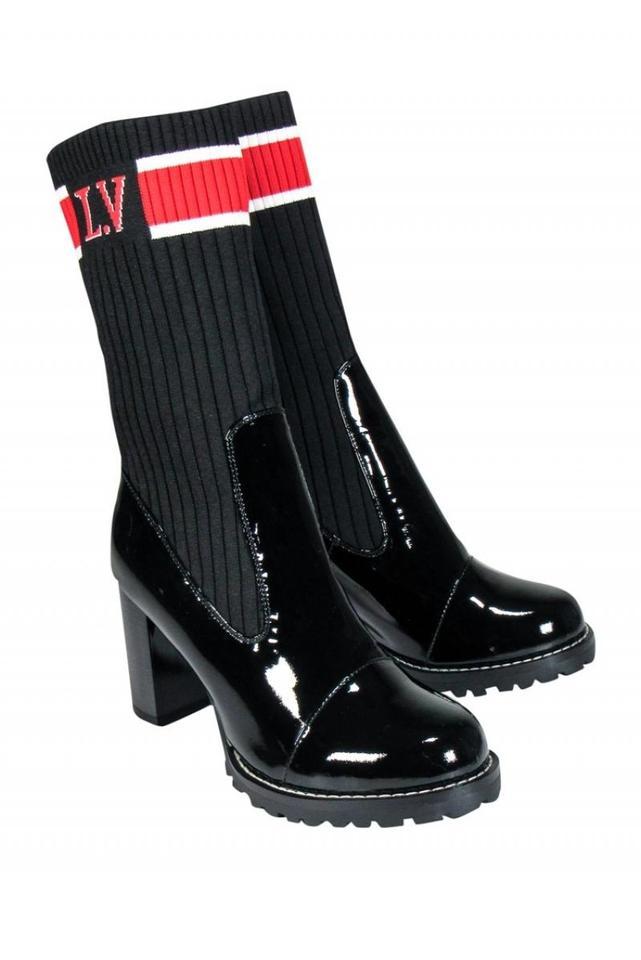 Black Louis Vuitton Sock Boots | IUCN Water