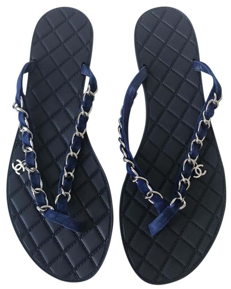 chanel flip flops womens