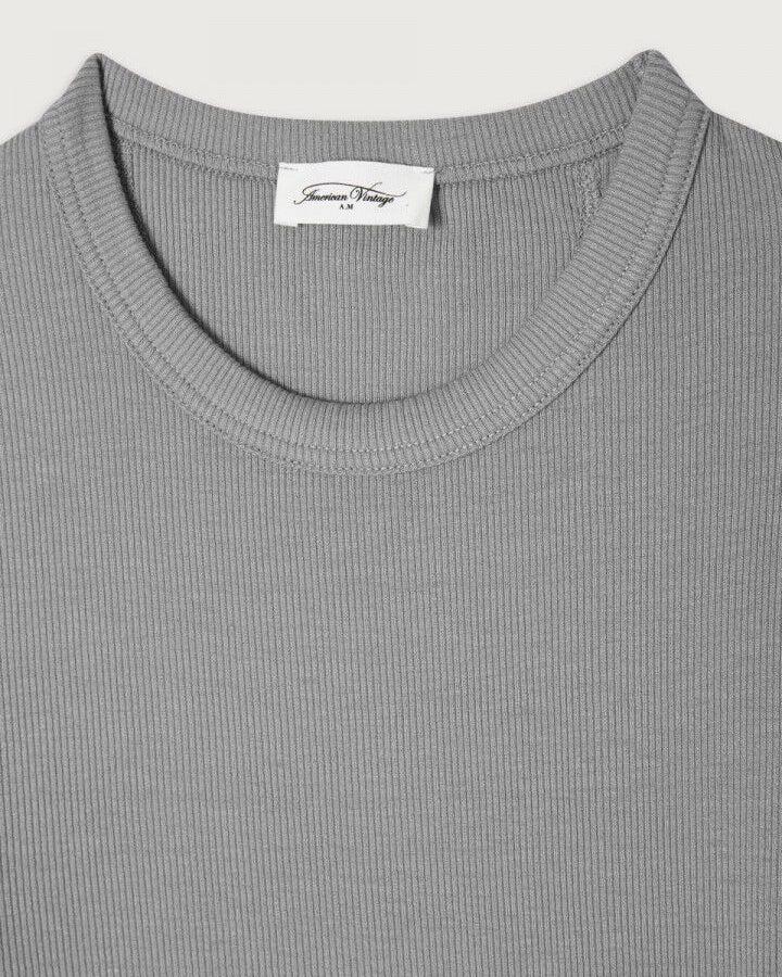 American Vintage W Camiseta Odyl in Gray | Lyst