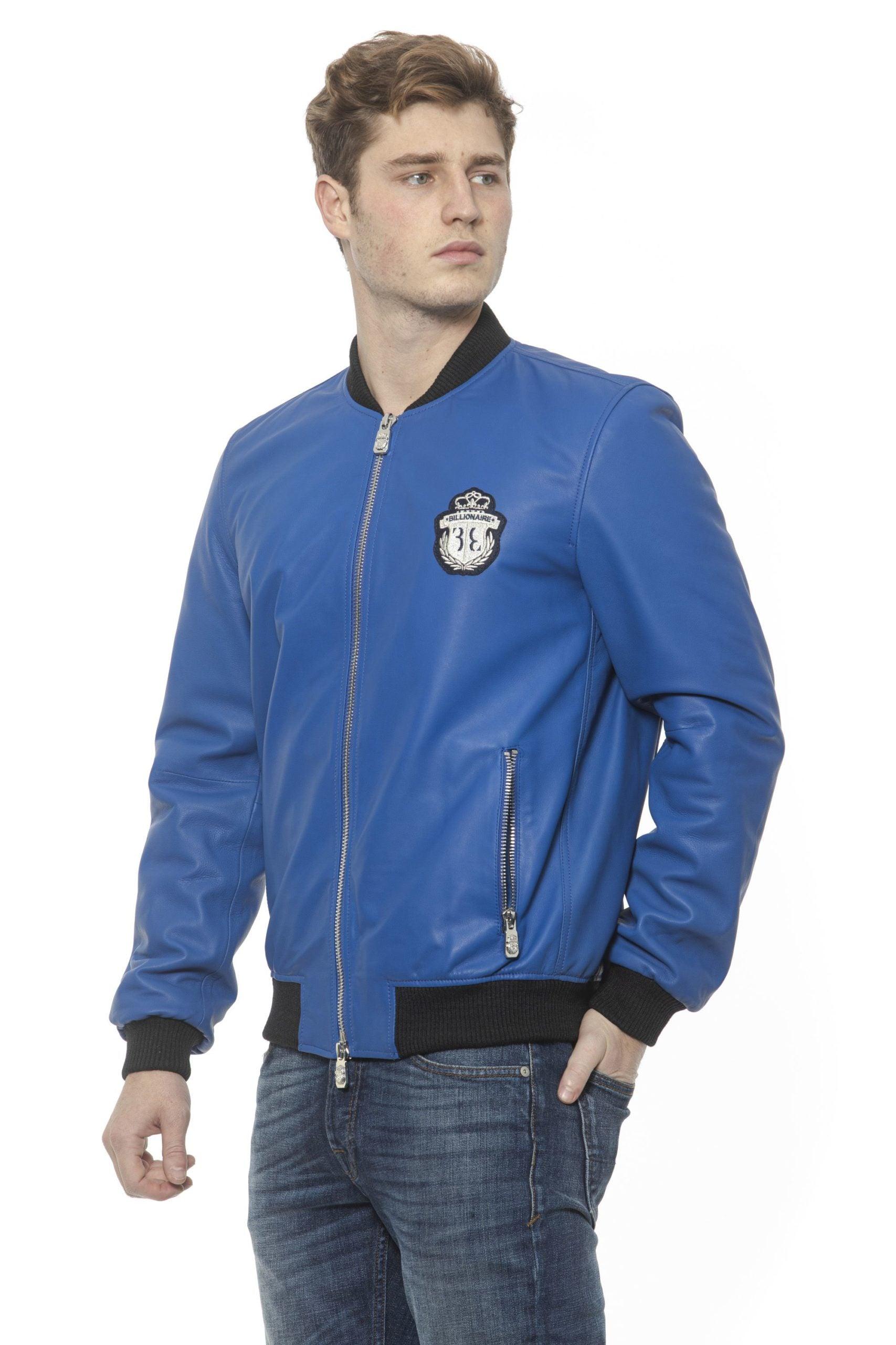 Billionaire Italian Couture Bomber Jacket in Blue for Men | Lyst