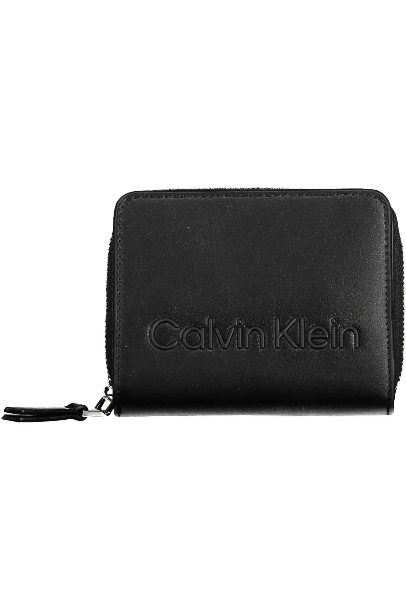 Calvin Klein Polyurethane Wallet in Black | Lyst