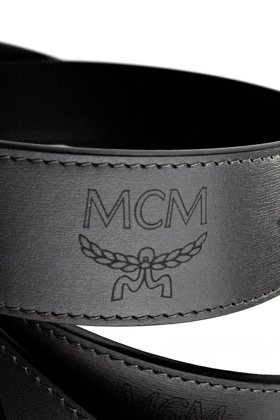 MCM Logo Buckle Reversible Belt