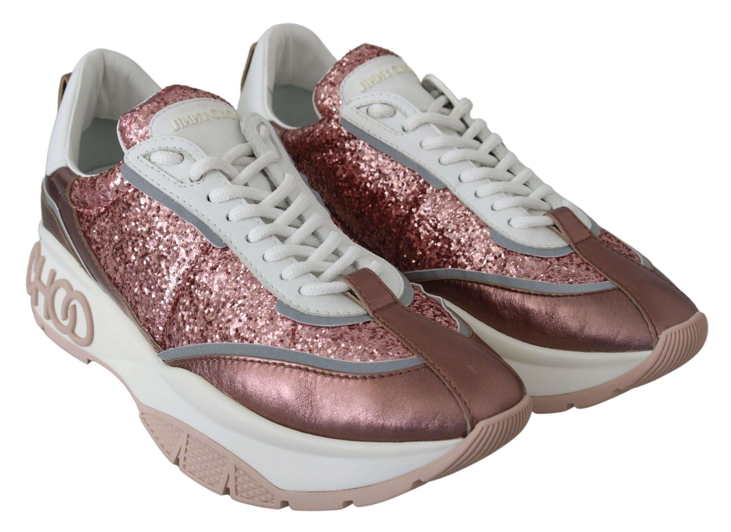 jimmy choo pink trainers