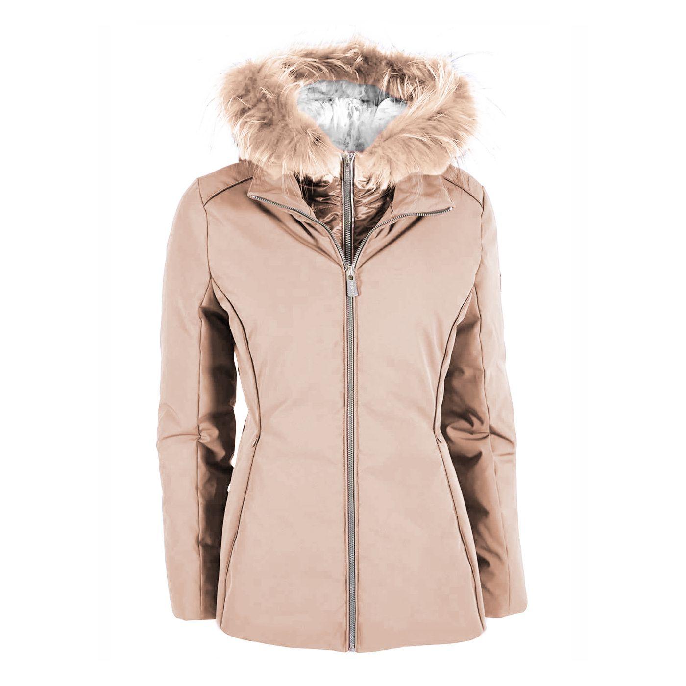 Yes-Zee Beige Polyamide Jackets & Coat in Natural | Lyst