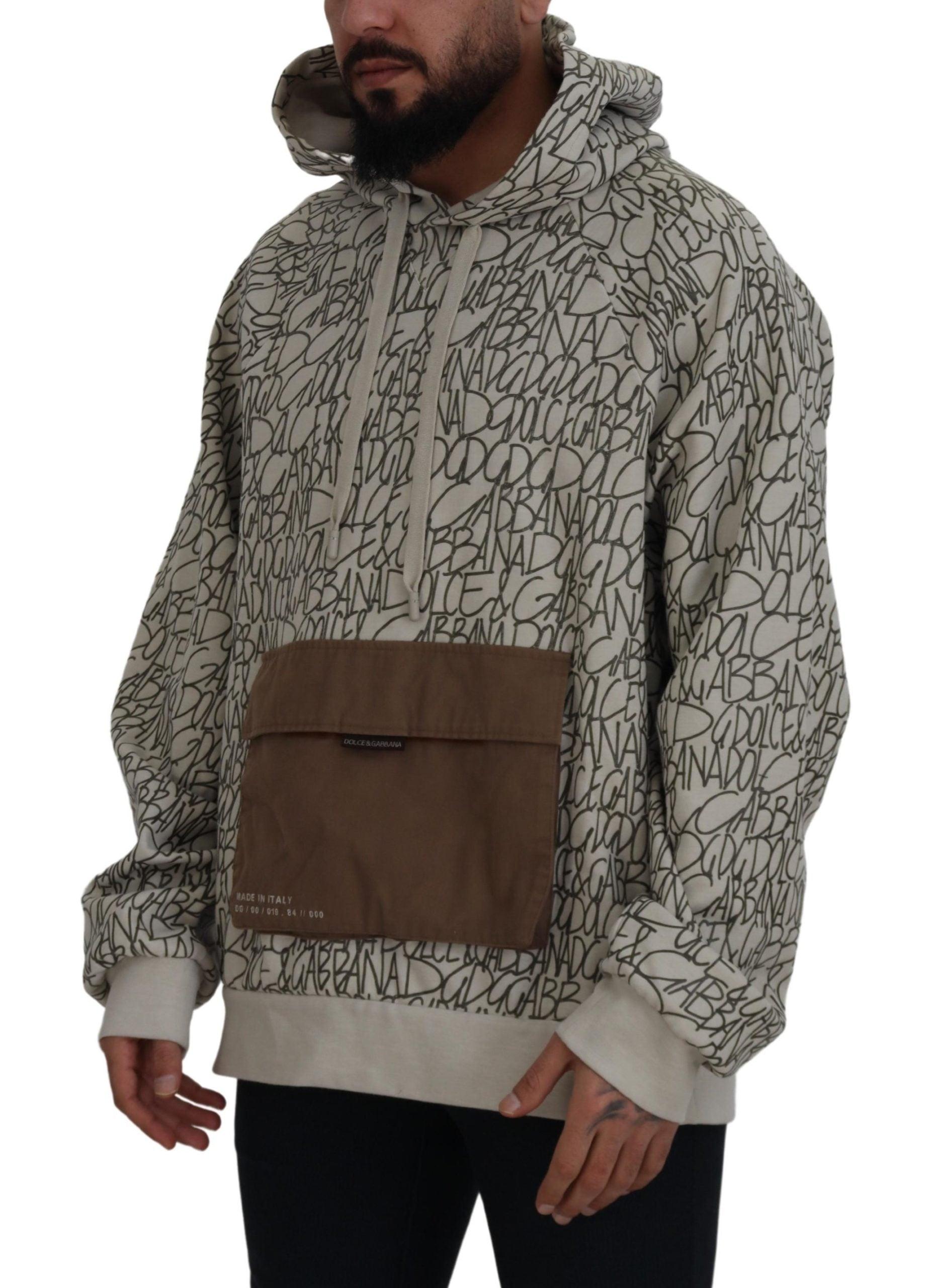 Dolce & Gabbana Monogram Zip-up Jacket in Brown for Men