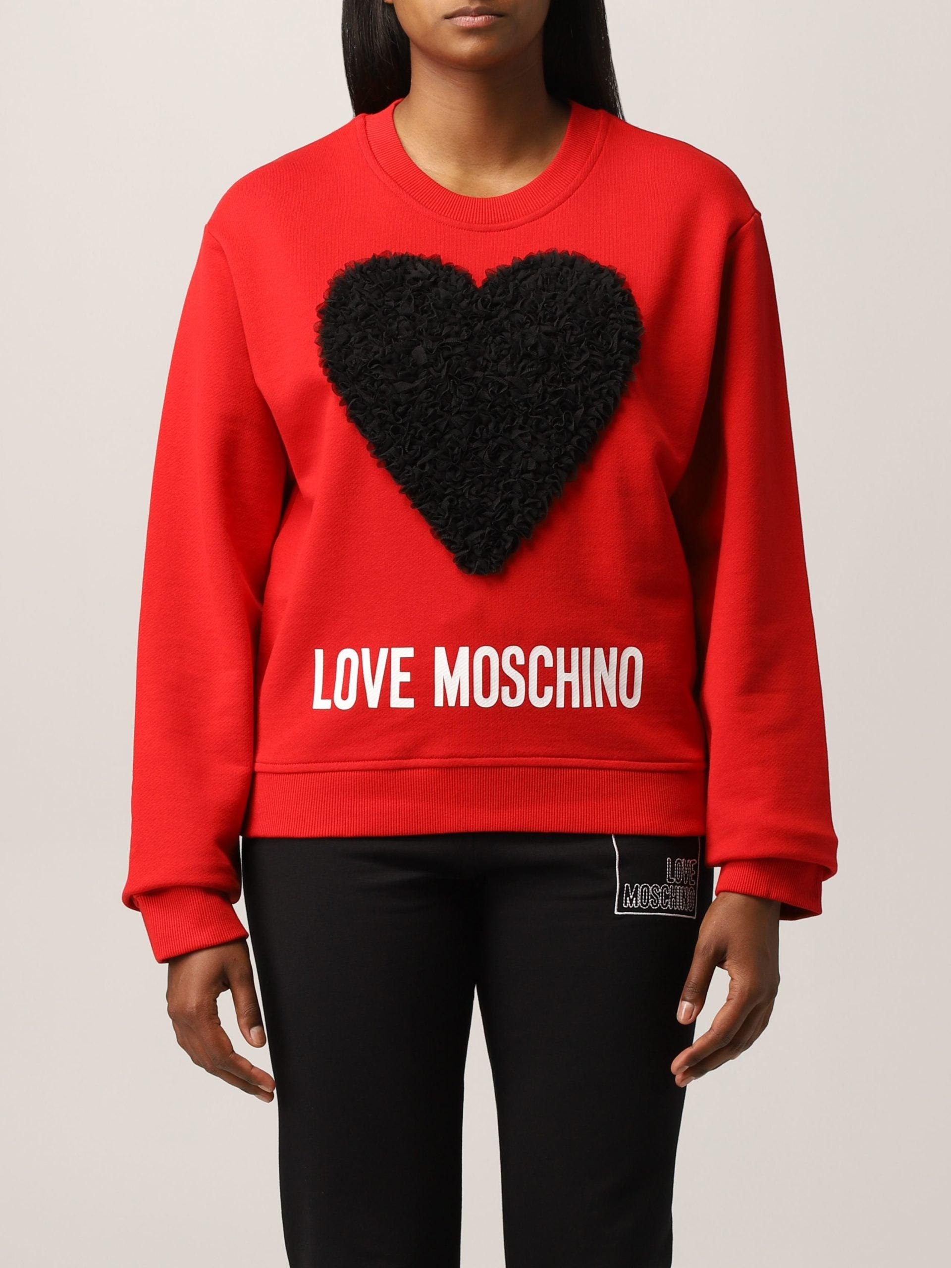 Love Moschino Love M- Love Sweater in Red | Lyst