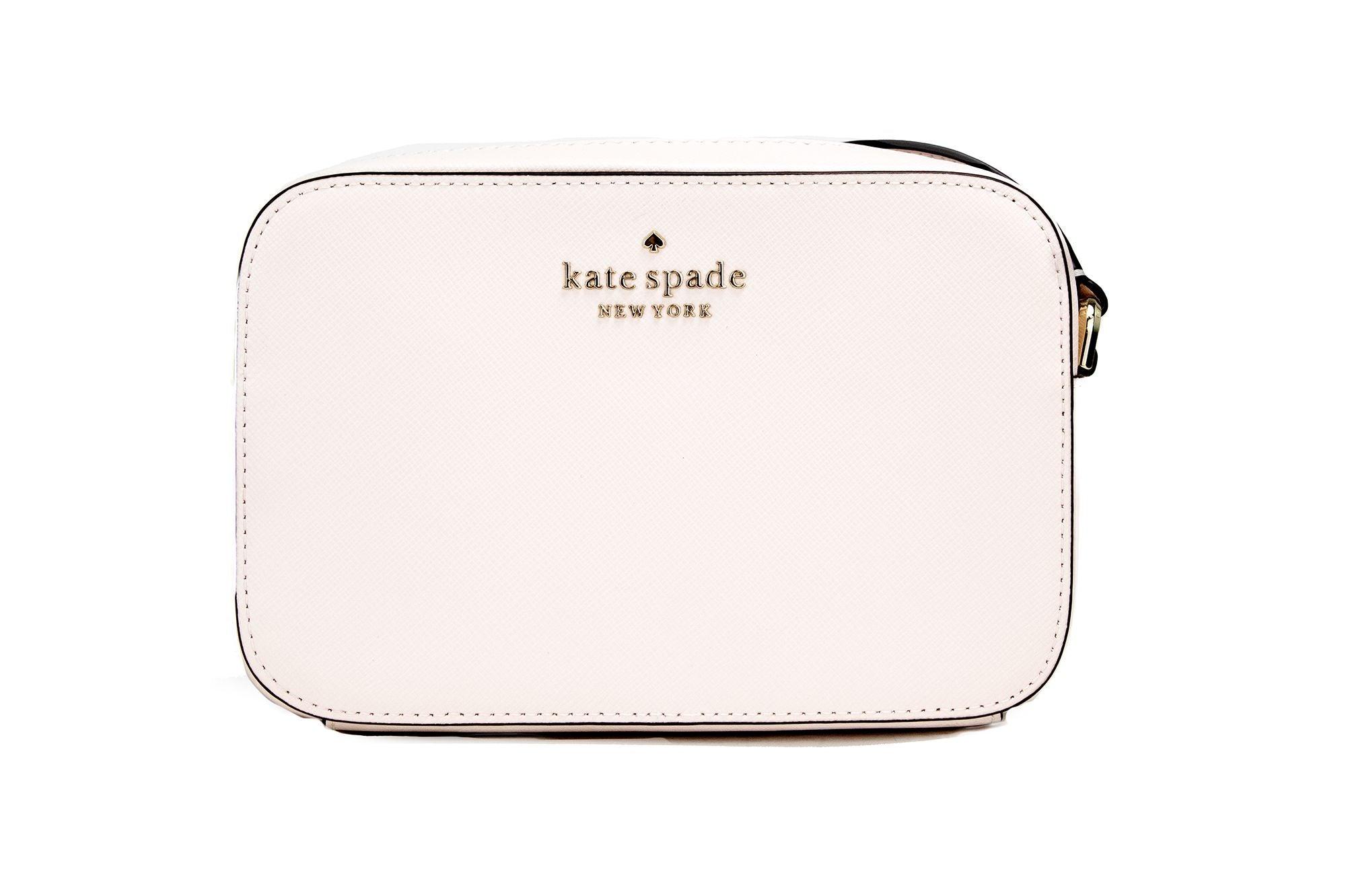 Kate Spade Staci Saffiano Leather Flap Shoulder Bag Black