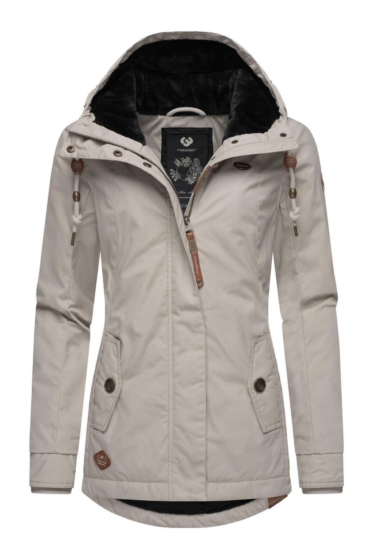 Ragwear Winterjacke Gelbes Logo Ragwear Monade Gelb