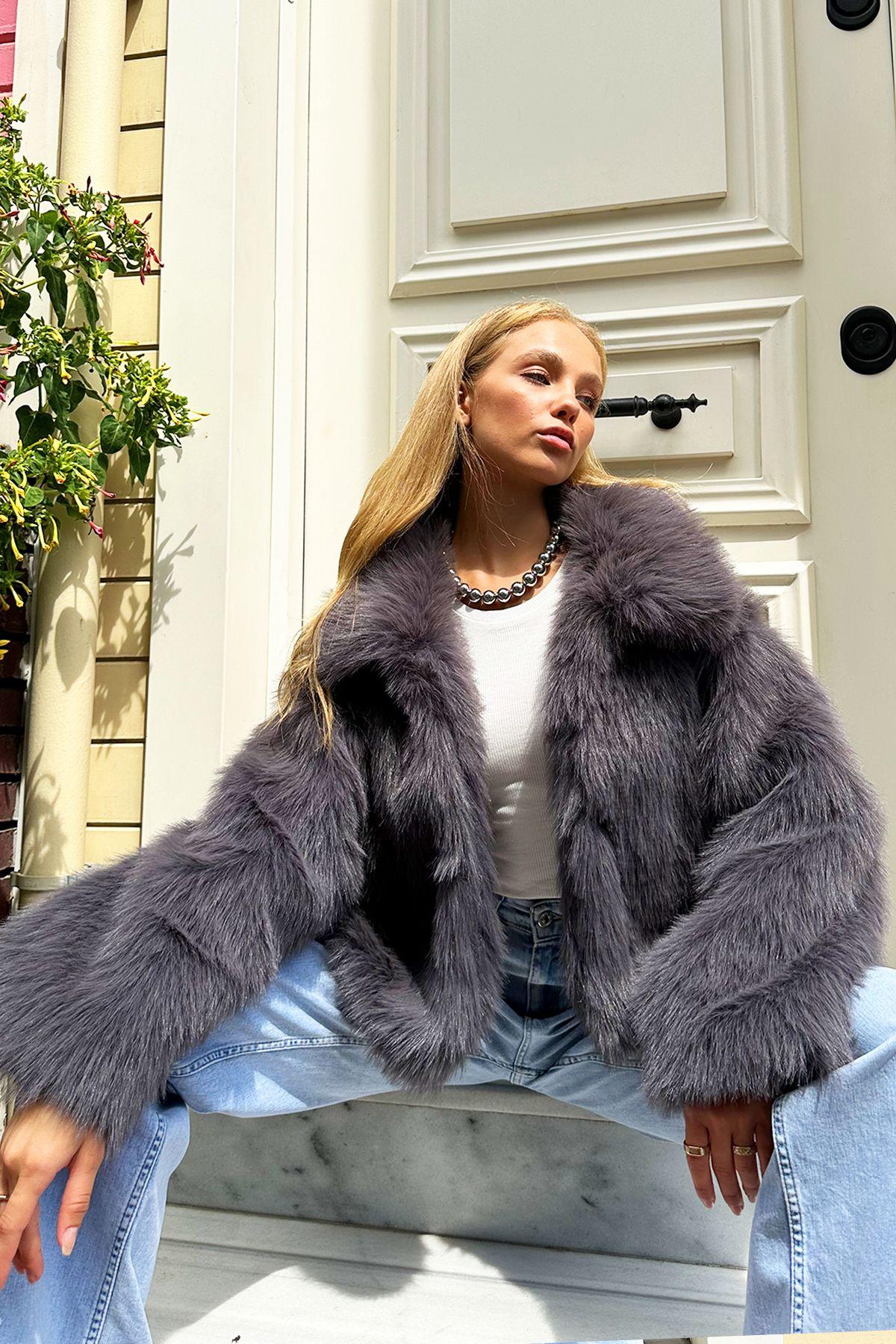 Jeans Gucci Pelzjacke Benedetta Novi Wende-Pelzjacke Online Bekleidung