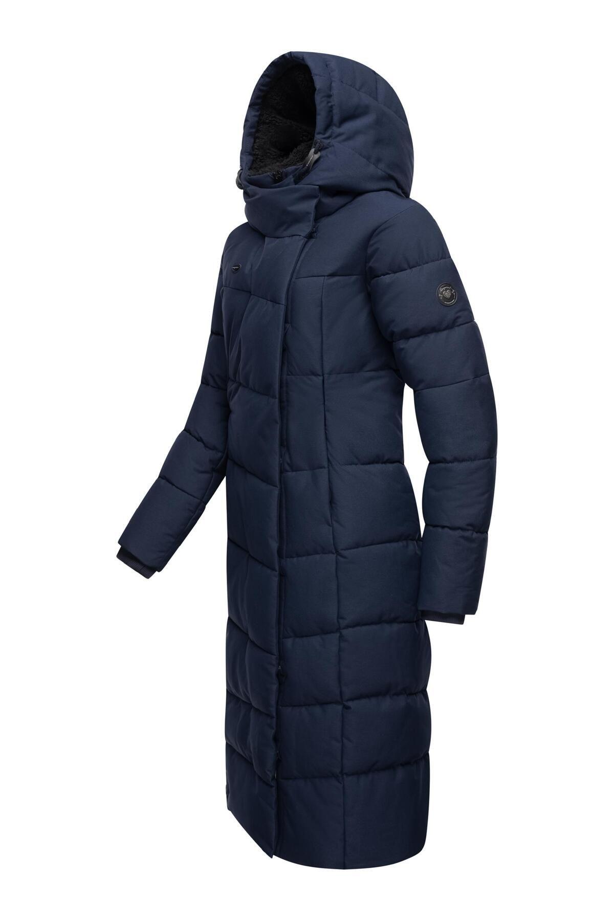 Singular-Point Wintermantel Damen Lang - Steppmantel Mit Kapuze Bis Größe 7XL