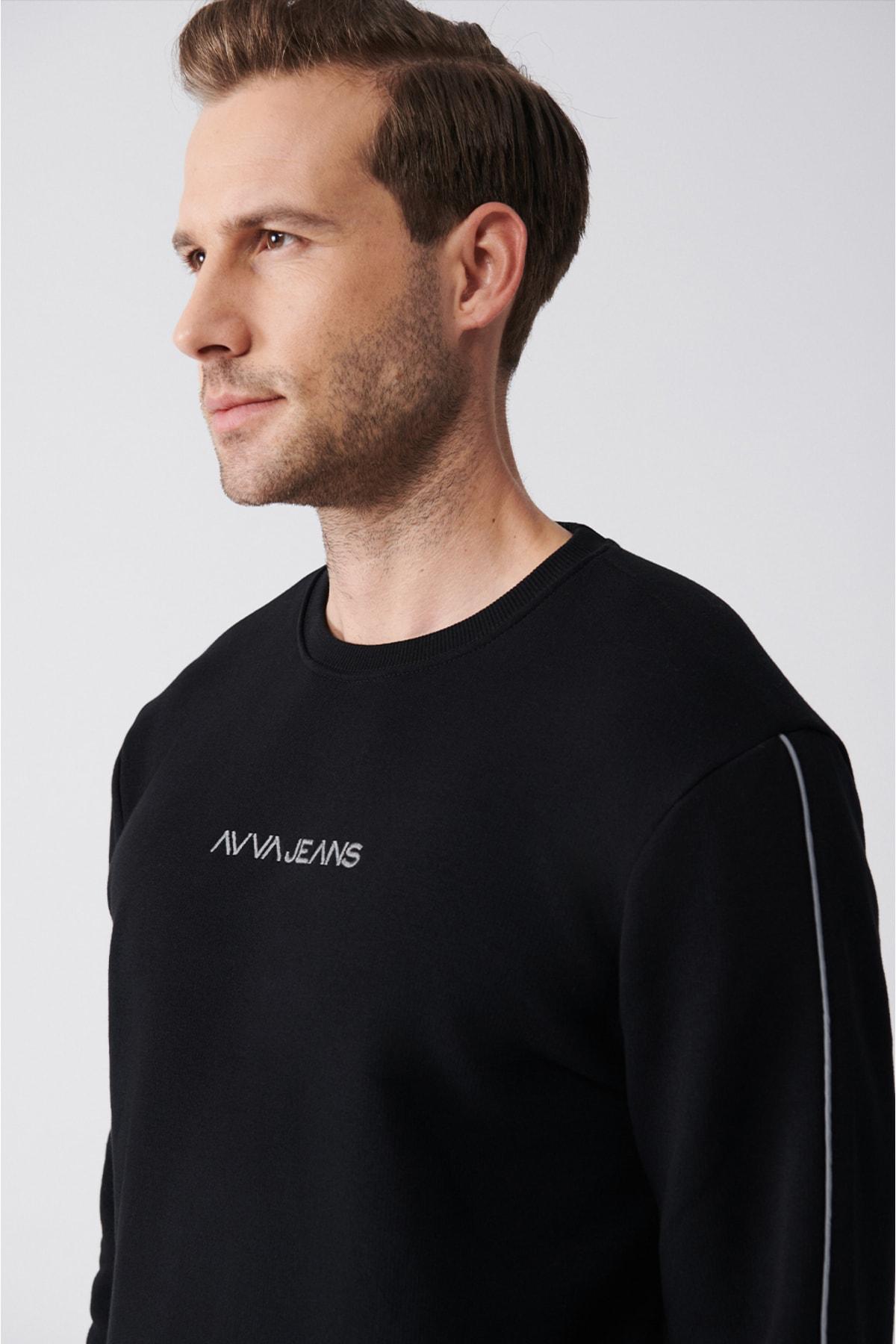 AVVA Sweatshirt figurbetont in Schwarz für Herren | Lyst DE