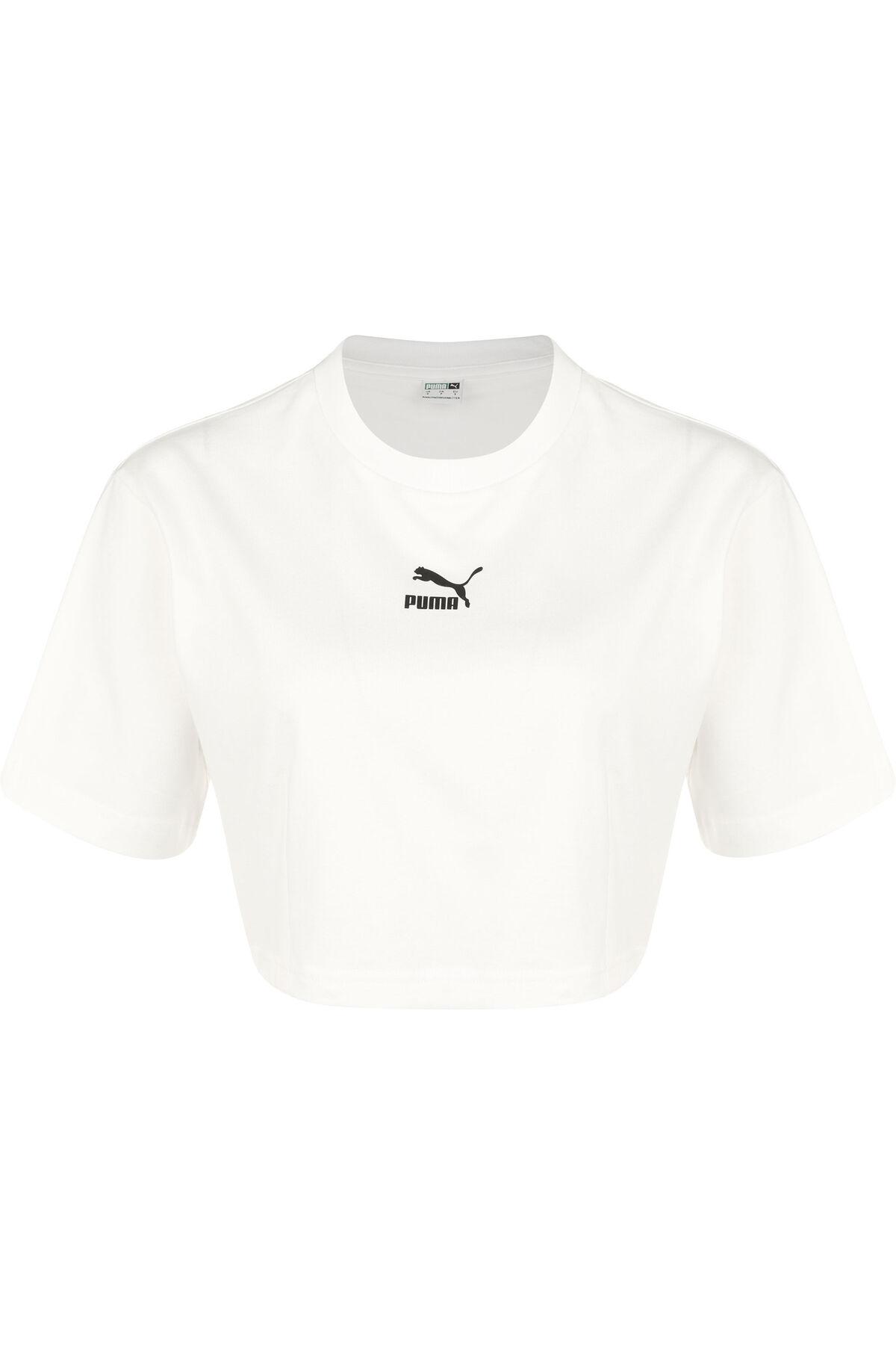 PUMA Dare to cropped entspanntes t-shirt in Weiß | Lyst DE