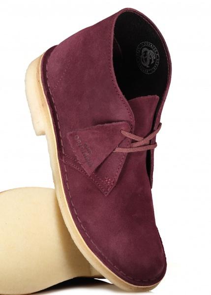 clarks bordeaux desert boots