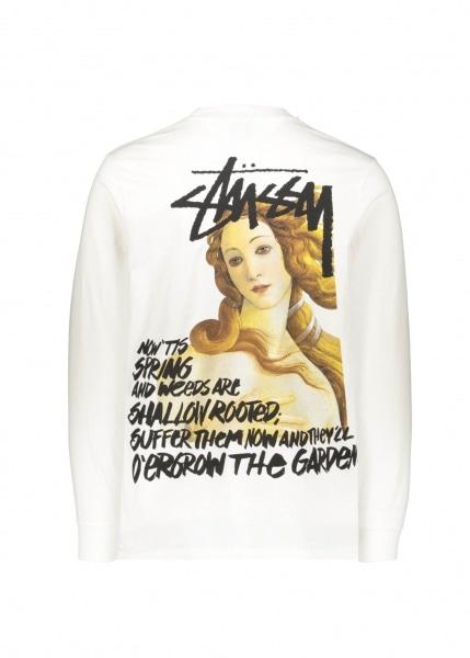 Stussy Spring Weeds Pig Dyed Ls Tee in Natural for Men | Lyst
