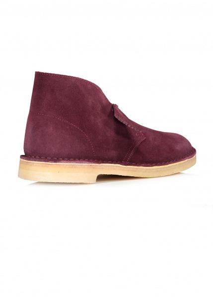 clarks bordeaux desert boots