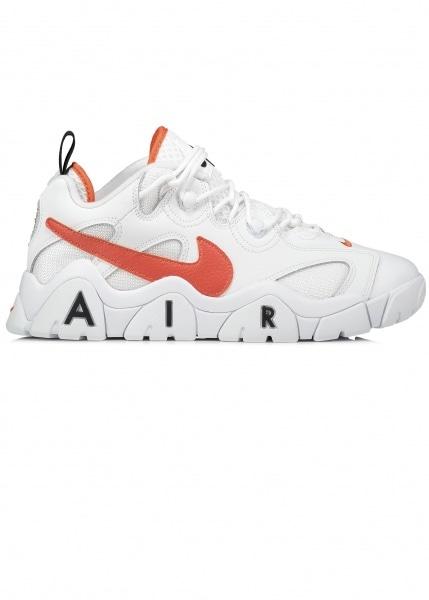 Nike Leather Air Barrage Low in White/Orange (White) for Men | Lyst  Australia