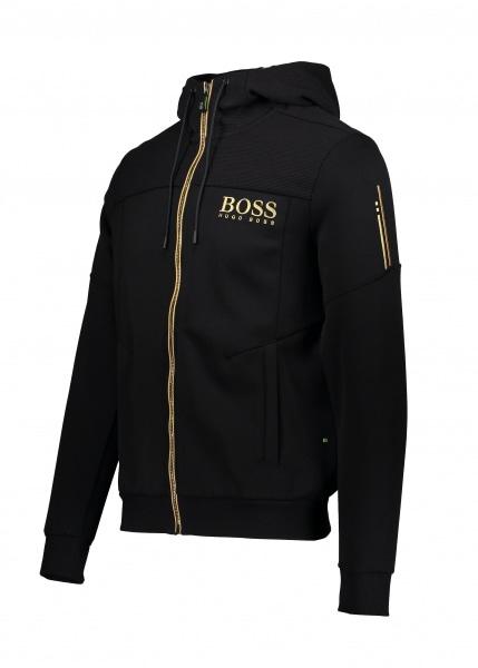 BOSS by HUGO BOSS Gold Trim Jacket in Black for Men | Lyst